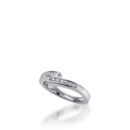 Techla White Gold, Diamond Wedding Band