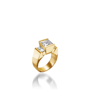 Ventana Yellow Gold Engagement Ring