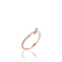 Load image into Gallery viewer, Bellissima Rose Gold, Diamond Wedding Band
