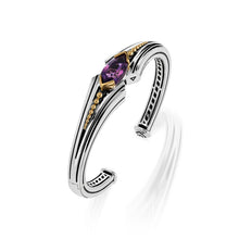 Load image into Gallery viewer, Elixir Gemstone Hinged Cuff
