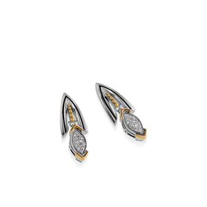 Elixir Dangle Pave Diamond Earrings