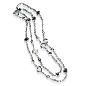 Solar Eclipse Chain Pearl Necklace