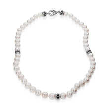 Load image into Gallery viewer, Solar Pearl Necklace 18&quot;
