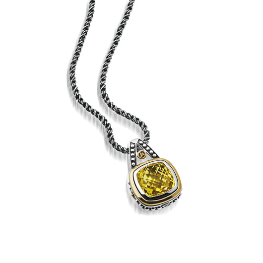 Chorus Large Lemon Quartz Pendant Necklace