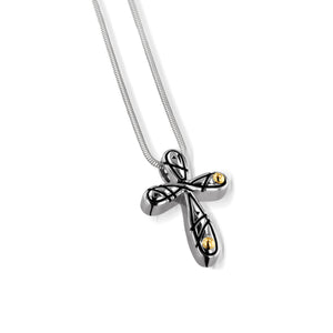 Solar Cross Pendant Necklace