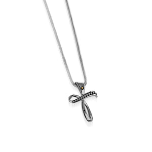 Solar Serenity Cross Pendant Necklace