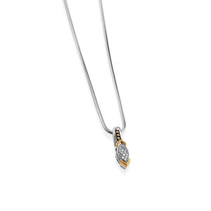 Elixir Small Pave Diamond Pendant Necklace