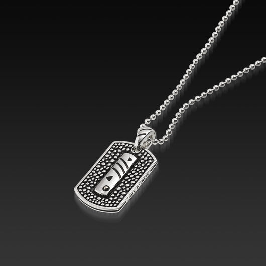Personalised Sterling Silver Mens Double Dog Tag by Precious Sentiments |  Look Again