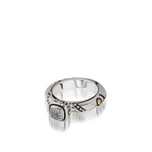 Load image into Gallery viewer, Women's Sterling Silver and 14 karat Yellow Gold Chorus Diamond Stack Ring
