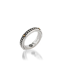 Load image into Gallery viewer, Women&#39;s Sterling Silver and 14 karat Yellow Gold Chorus Stack Ring
