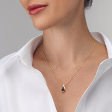 Load image into Gallery viewer, Venture Small Gemstone Pendant Necklace with Diamonds
