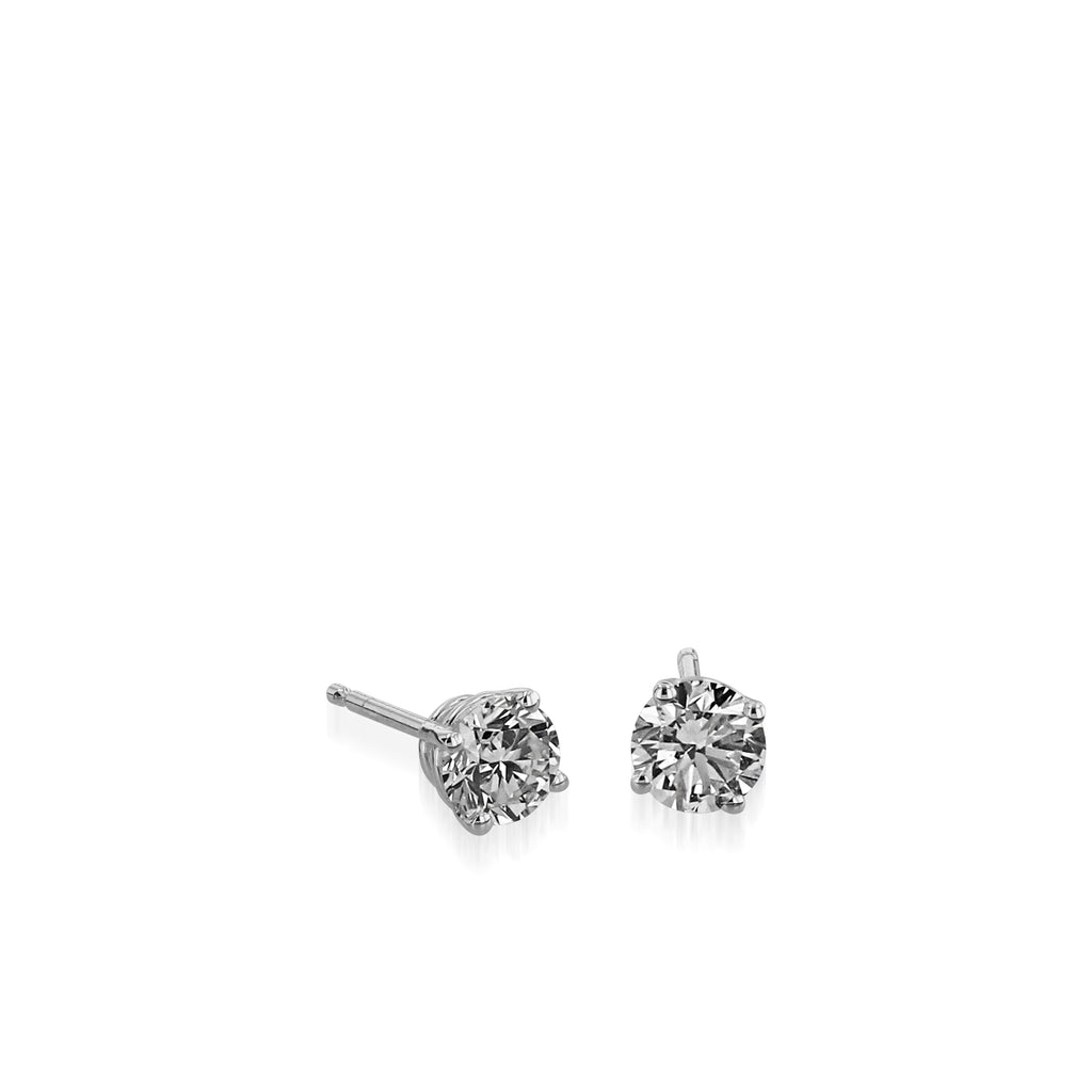 75 ct tw PrincessCut Diamond Stud Earrings in 14k White Gold  BJs  Wholesale Club