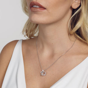 Essence Crown Pave Diamond Pendant